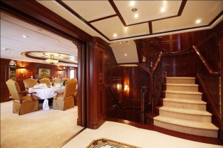 Yacht NOMAD - Foyer and Stairs